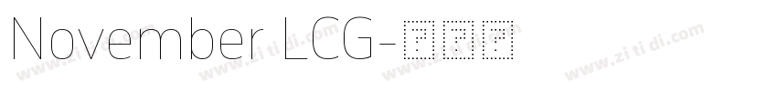 November LCG字体转换